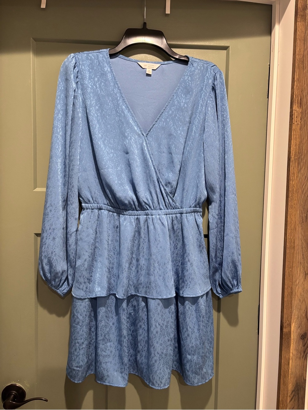 Lauren Conrad- Light Blue Long Sleeve Wrap Dress